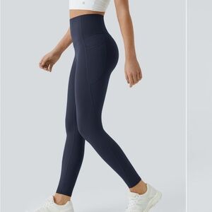 Halara High-Waisted Navy Leggings
